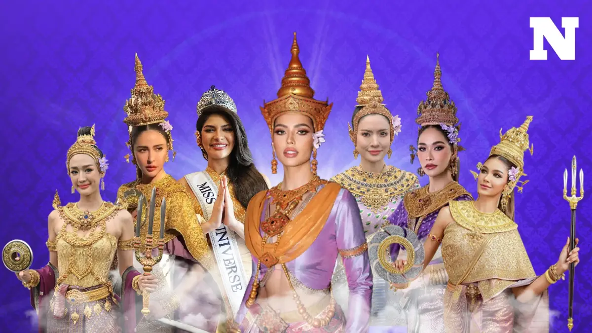เปิดลุคความสวย เมื่อคนบันเทิงแปลงโฉมเป็นนางสงกรานต์ "มโหธรเทวี"