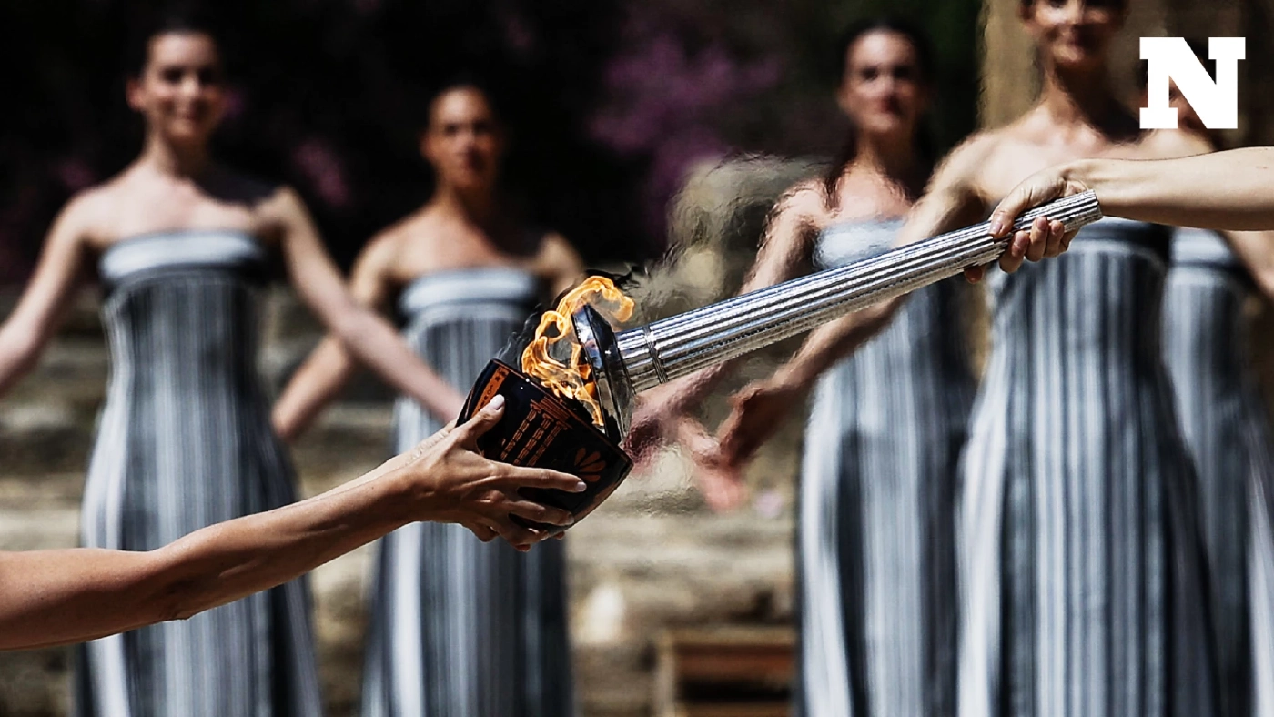 กรีซซ้อมใหญ่พิธีจุดไฟ "โอลิมปิก 2024"