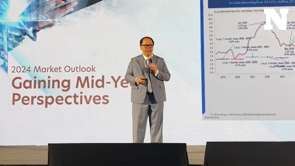 นักเศรษฐศาสตร์ยูโอบีคาดเศรษฐกิจไทยโต 2.8%