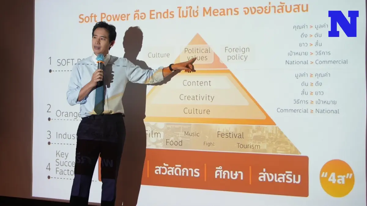 "พิธา" บรรยายพิเศษย้ำหากก้าวไกลได้เป็นรบ.พร้อมหนุนเศรษฐกิจสร้างสรรค์