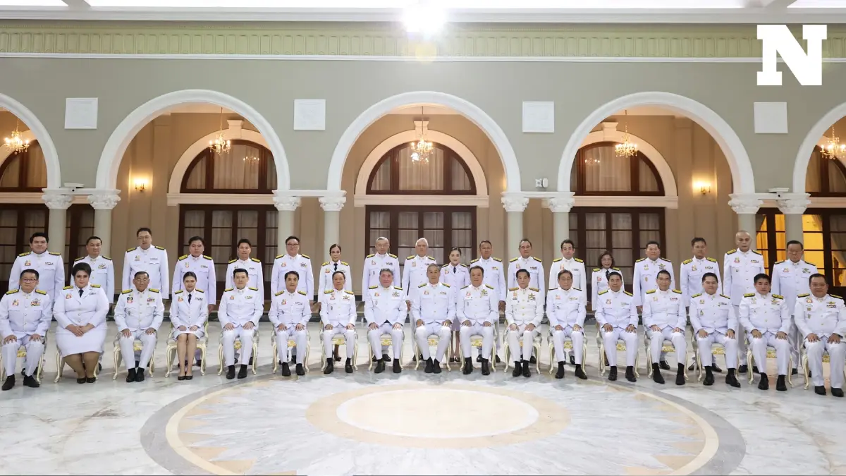 นายกฯ นำ "รมต.ป้ายแดง" ถ่ายภาพหมู่ก่อนประชุม ครม. แบ่งงาน