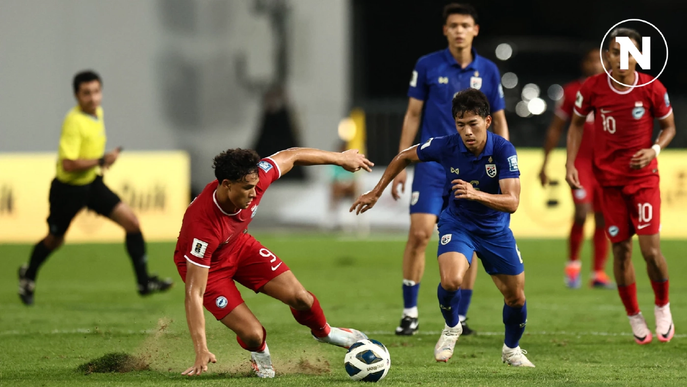 "ทีมชาติไทย" ชนะ สิงคโปร์ 3-1 ตกรอบ 2 ศึกคัดบอลโลก