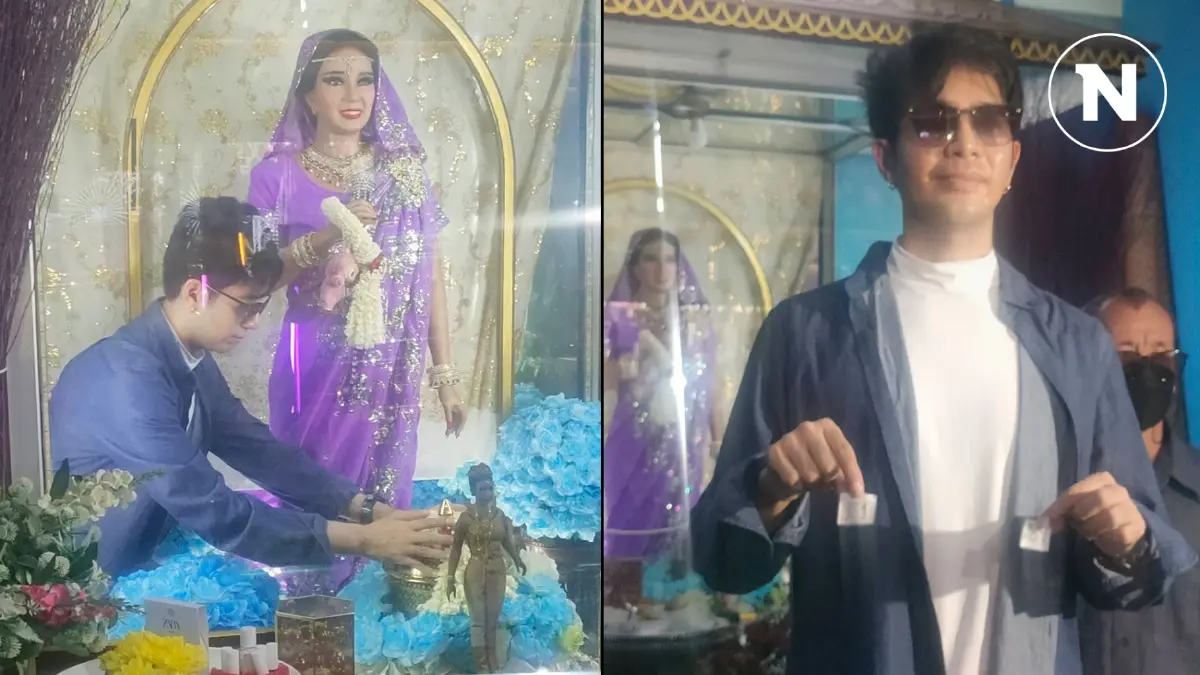 รำลึก 32 ปี "พุ่มพวง ดวงจันทร์" ราชินีลูกทุ่ง น้องเพชรทำบุญ พร้อมล้วงไหให้โชค