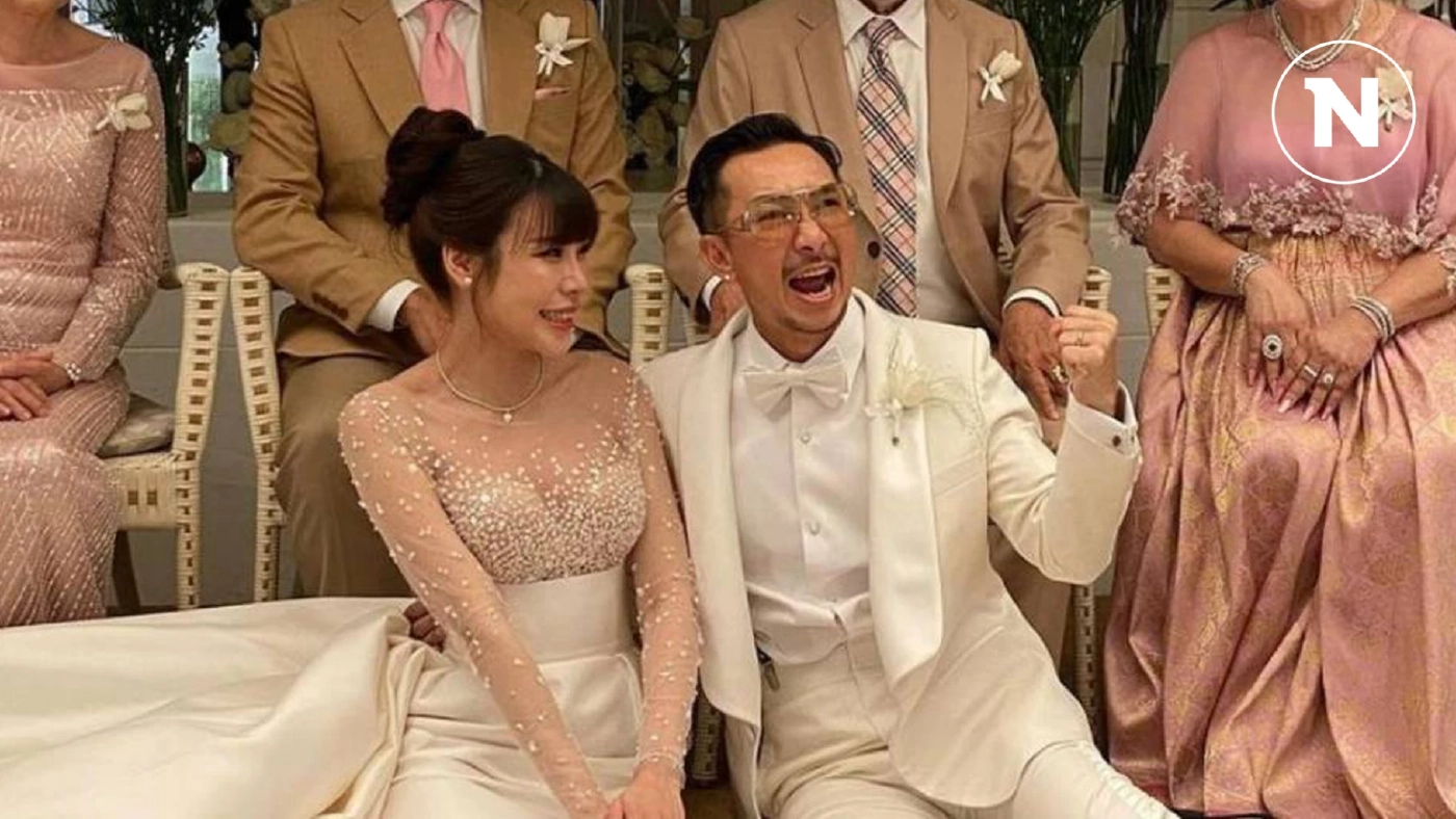 "โจอี้บอย" ควงแฟนสาวนอกวงการ "เตย เมษินี" เข้าประตูวิวาห์ชื่นมื่น