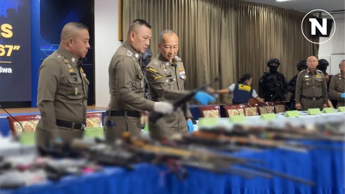 "ผบ.ตร." แถลงผลยุทธการ "พิทักษ์ประชาราษฎร์ 767" ปราบกลุ่มผู้มีอิทธิพล-แก๊งอาชญากรรม "ผบ.ตร." แถลงผลยุทธการ "พิทักษ์ประชาราษฎร์ 767" ปราบกลุ่มผู้มีอิทธิพล-แก๊งอาชญากรรม