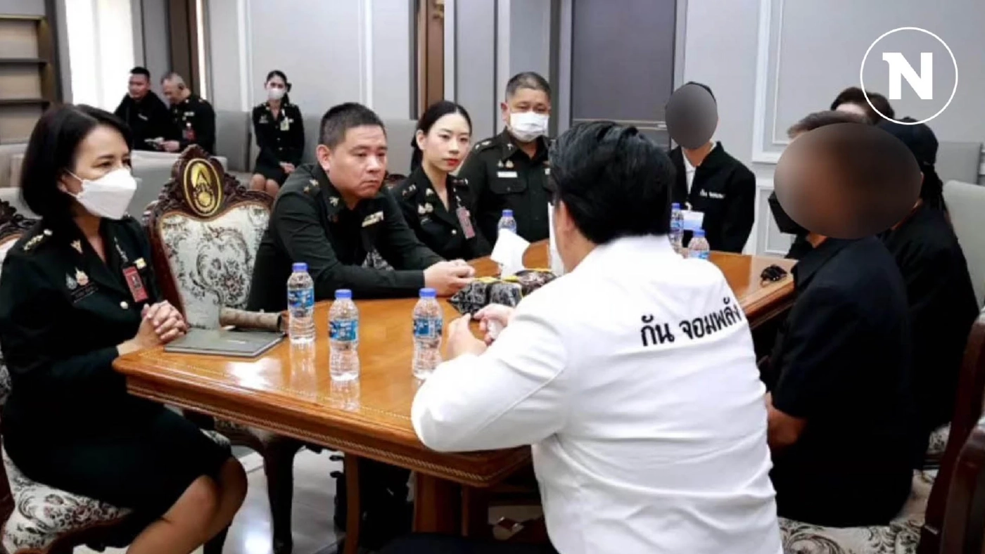 "กัน จอมพลัง" พาญาติจ่าพั้นช์ถูกขาใหญ่หัวหิน ยิงดับขอ "กองทัพบก" ช่วยคดี