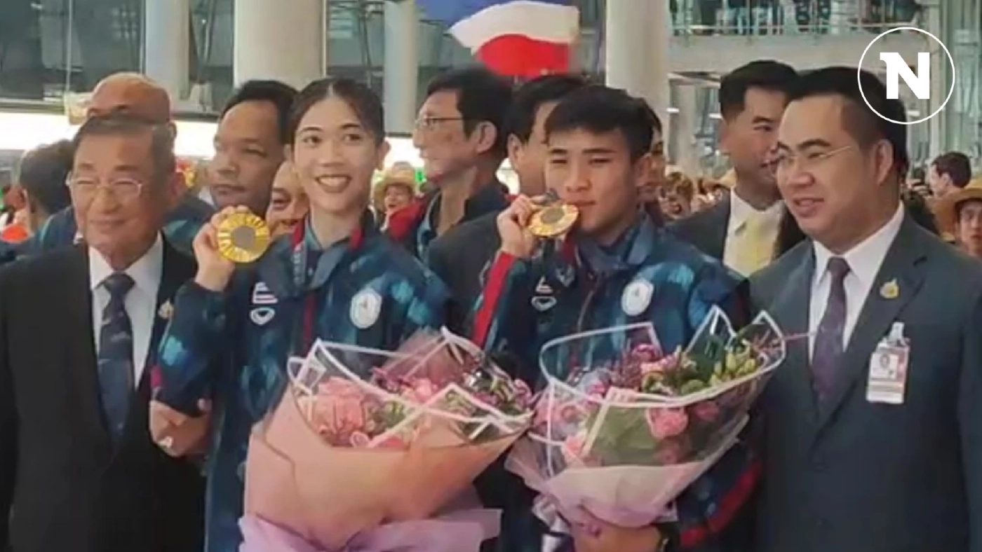 "เทนนิส-จันทร์แจ่ม" 2 ฮีโร่โอลิมปิก 2024 นำทัพนักกีฬา กลับไทยอย่างยิ่งใหญ่