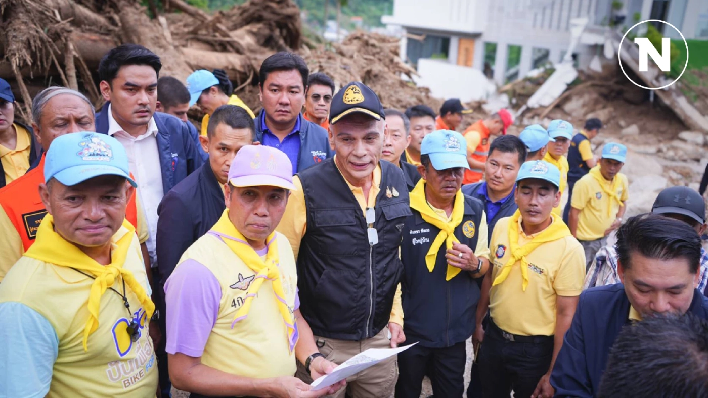 "ชาดา" บินด่วน ลงพื้นที่ให้กำลังใจชาวภูเก็ต เหตุดินสไลด์ ดับแล้ว 10