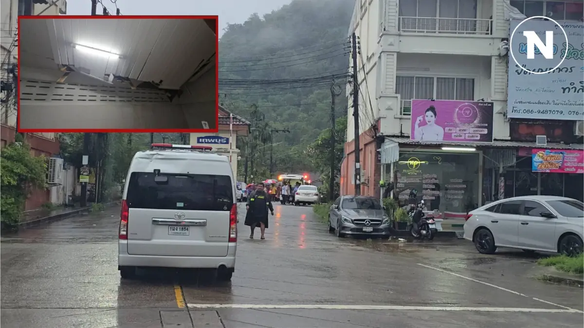 ภูเก็ตหนีตายวุ่น ดินถล่มทับบ้าน ฝนกระหน่ำ บ้านพัง เสียงดังลั่นเหมือนฟ้าผ่า