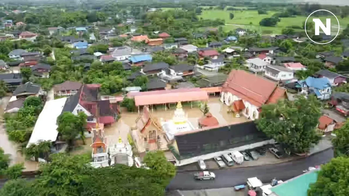 ชาวบ้าน ต.แม่ใส จ.พะเยา อ่วมน้ำท่วมสูง หลังฝนตกหนักติดต่อหลายวัน