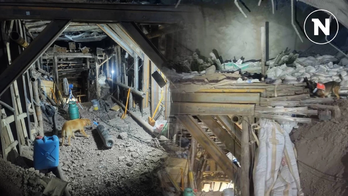 สุนัข K9 ลุยสำรวจพื้นที่ ภารกิจหาพิกัด 2 ผู้ประสบภัย เหตุอุโมงค์รถไฟฯ ถล่มที่โคราช