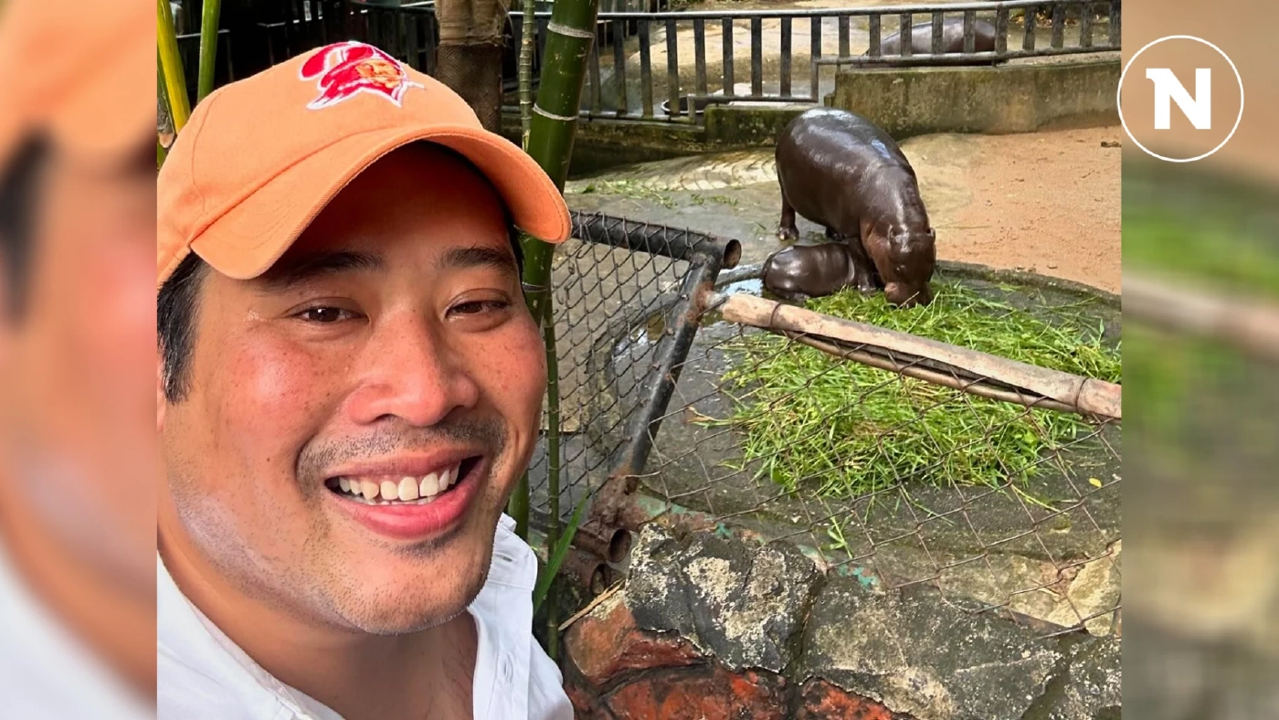 "ท่านอ้น" ก็โดนน้องตก แวะไปหาซุปเปอร์สตาร์ "หมูเด้ง" สวนสัตว์เปิดเขาเขียว