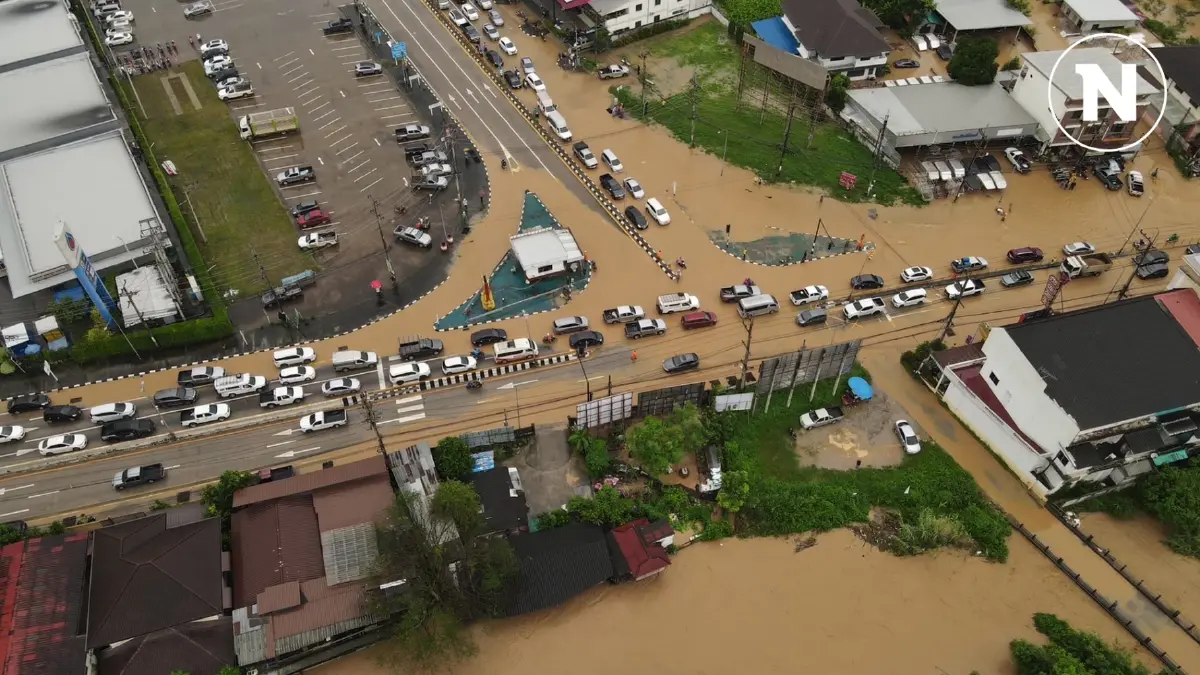 เชียงใหม่สรุปสถานการณ์น้ำท่วม 15 อำเภอจม พ่อเมืองยันน้ำไม่ท่วมพื้นที่ ศก.