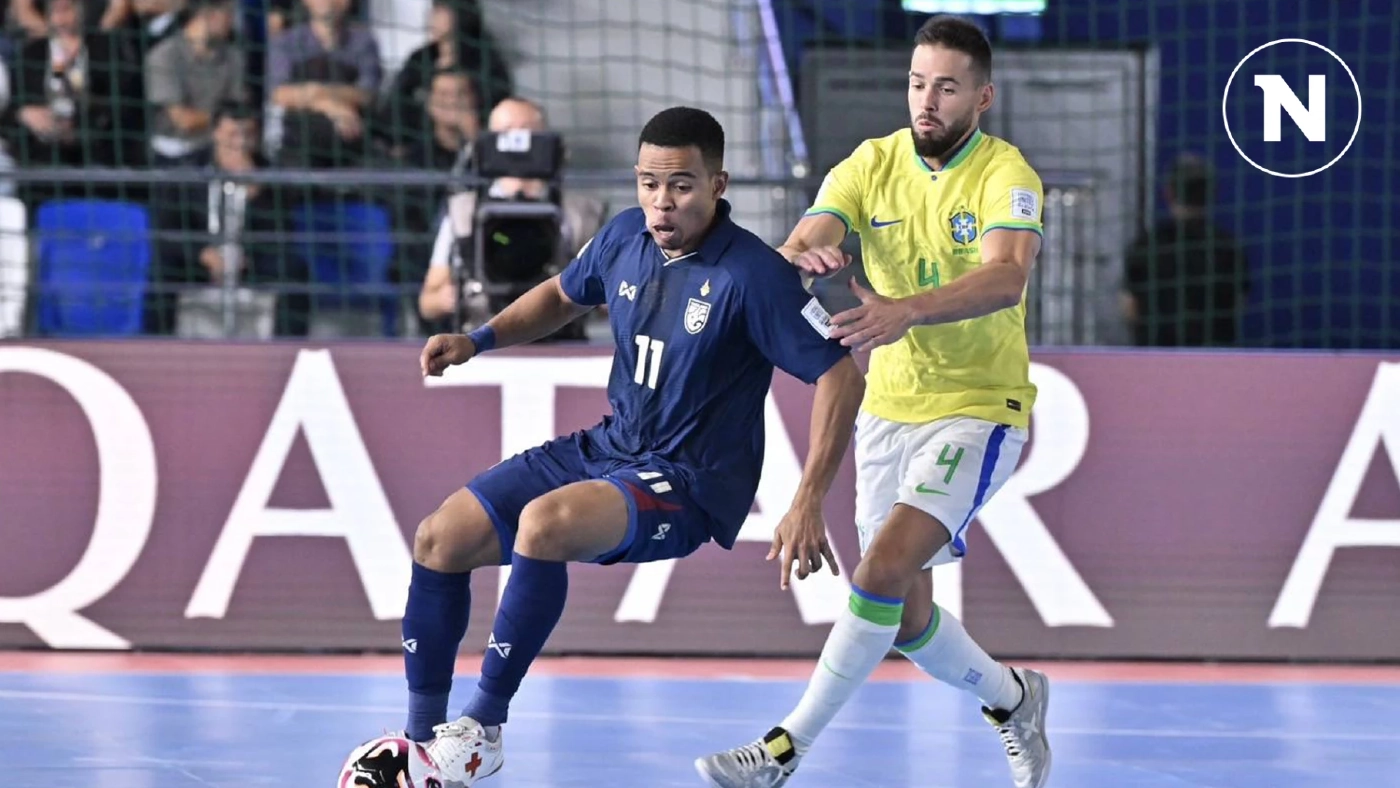 ไทยพ่ายบราซิล 1-9 จบรองแชมป์กลุ่มศึกฟุตซอลโลก