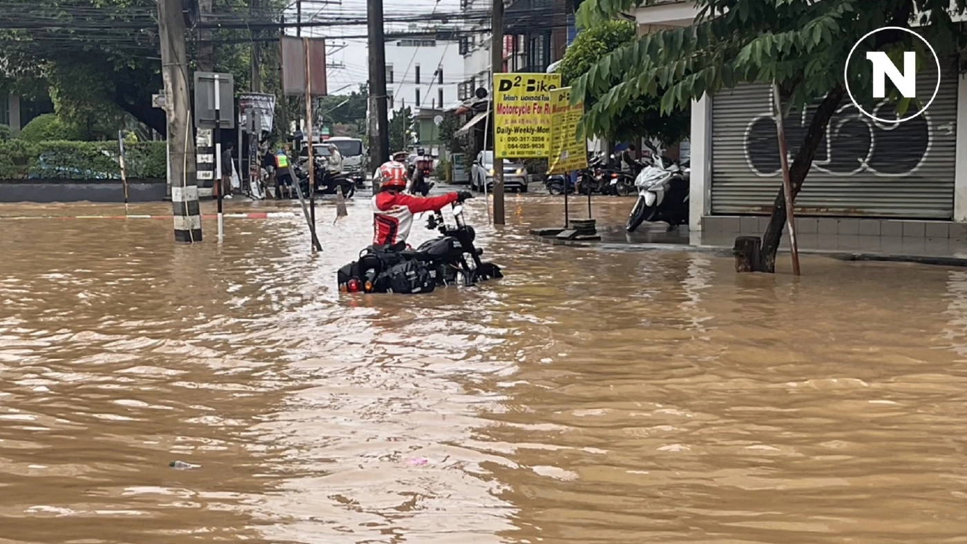 ช้างคลานอ่วม! เมืองเชียงใหม่ น้ำปิงทะลักสูง 30 ซม. (มีคลิป)