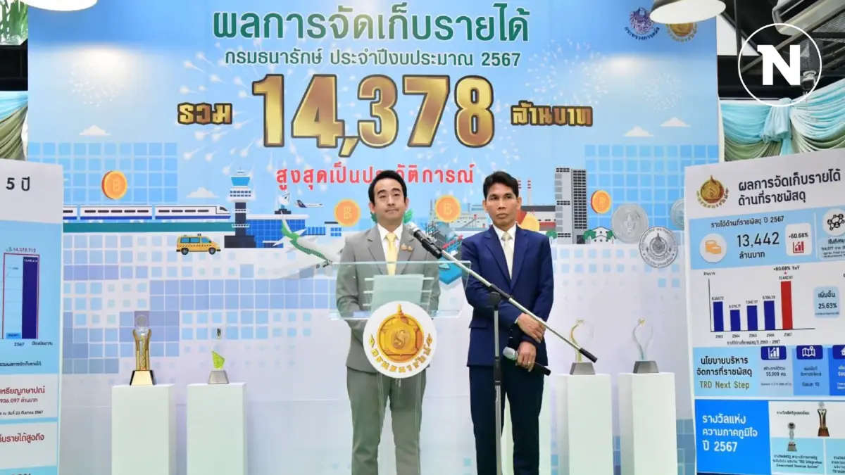 ธนารักษ์จัดเก็บรายได้ทะลุเป้า 1.4 หมื่นล้าน สูงสุดเป็นประวัติการณ์