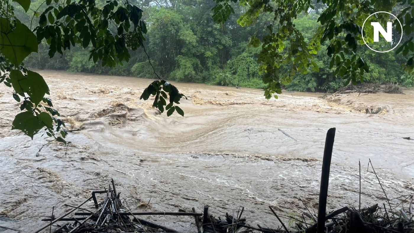 เฝ้าระวังระดับ "แม่น้ำปิง" ในพื้นที่ อ.เชียงดาว หลังปริมาณน้ำเพิ่มสูงขึ้น