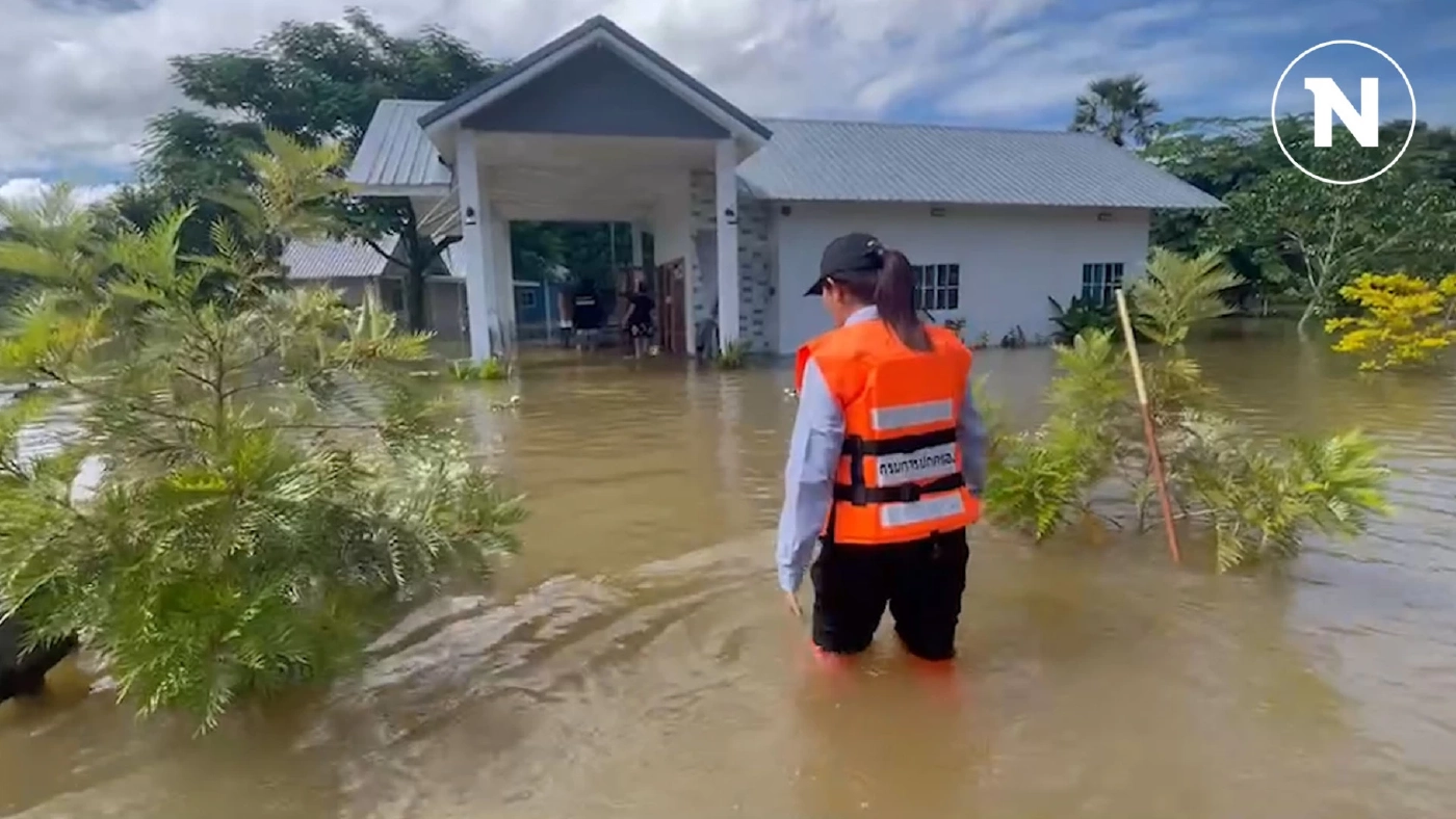 เชียงคาน ระดับน้ำโขงถึงขั้นวิกฤต กระทบแล้ว 3 ตำบล