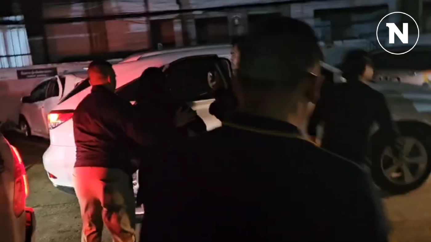 เมียบิ๊ก ตร.ได้ประกัน หลังปล่อยตัว รีบชิ่งสื่อวิ่งขึ้นรถ (มีคลิป)