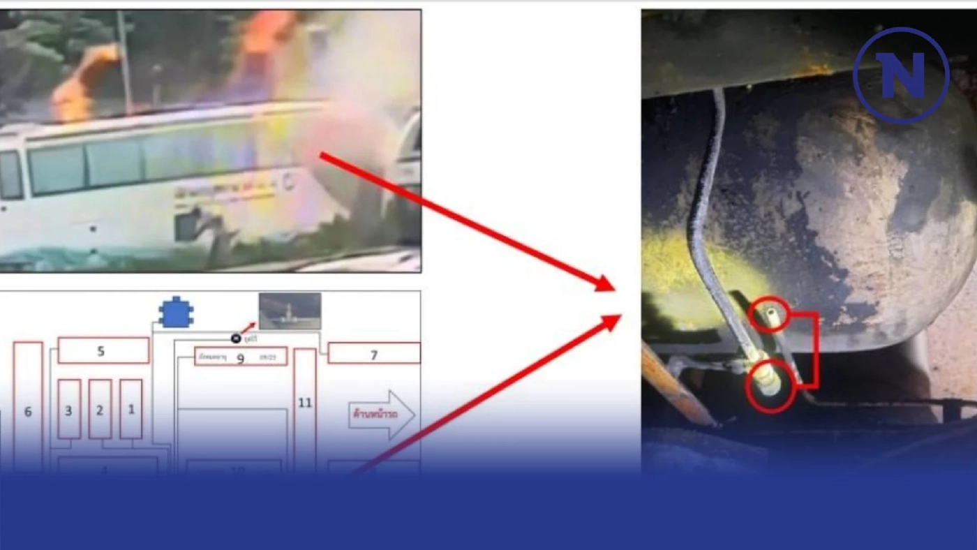"คมนาคม" เปิดรายงานพบข้อมูลสำคัญ ชนวนเหตุ "ไฟไหม้รถบัสนักเรียน"