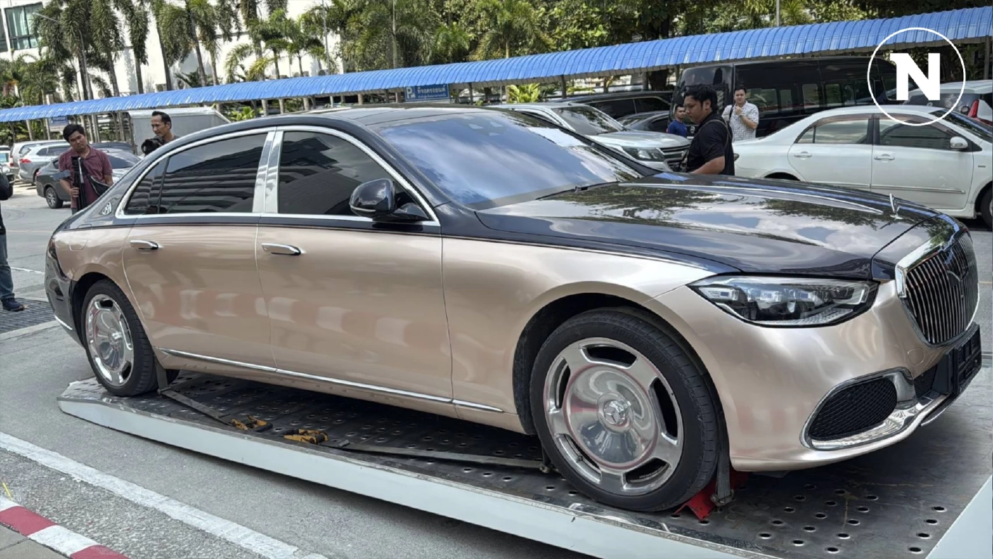 ศูนย์ Benz ย่านบางนา นำรถหรู "บอสปีเตอร์" ให้ บช.ก.ตรวจสอบ