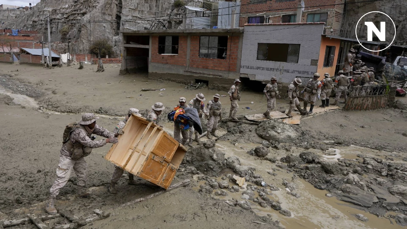 ฝนตกหนัก-ดินโคลนหลากท่วมเมืองหลวงโบลิเวีย