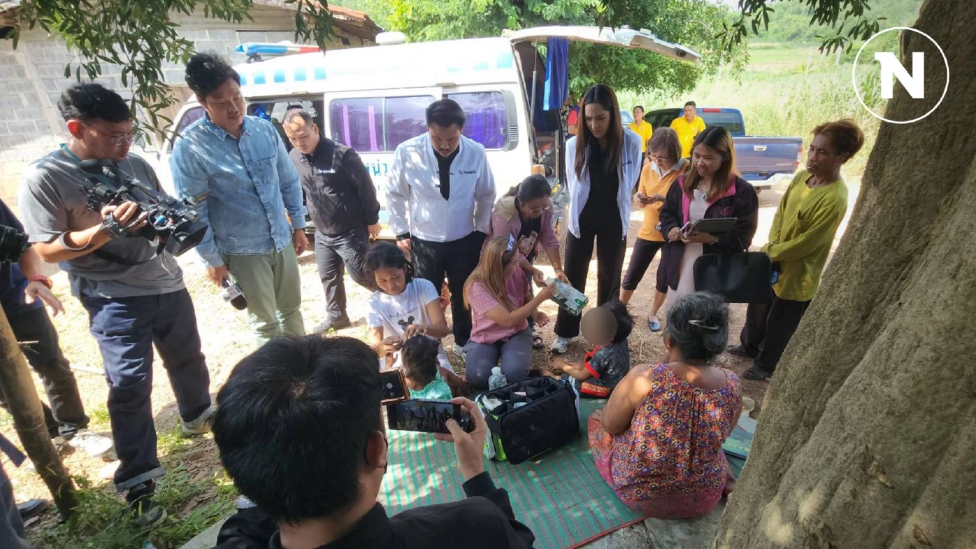 "กัน จอมพลัง" รุดช่วยสองพี่น้อง ถูกแม่ขี้ยาทารุณจนเกือบพิการ