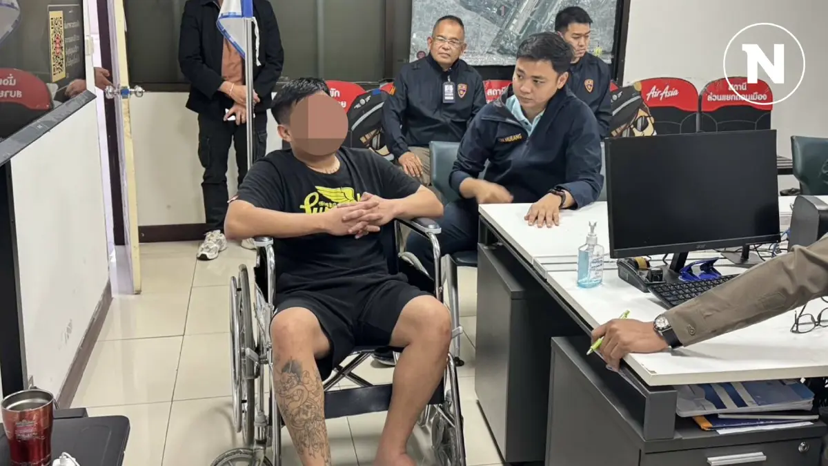 หัวจะปวด สรรหาทำ! รวบหนุ่มต่างชาติพิเรนทร์ ขู่มีบึ้มซุกบนเครื่องบิน