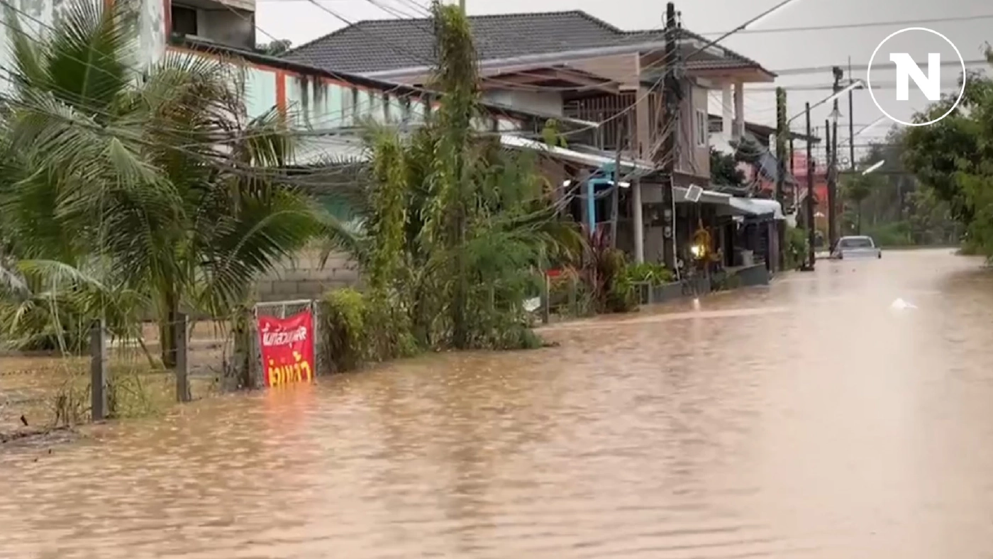 สงขลา อ่วม น้ำป่าทะลักท่วม ชาวบ้านเดือดร้อนกว่า 100 หลังคาเรือน