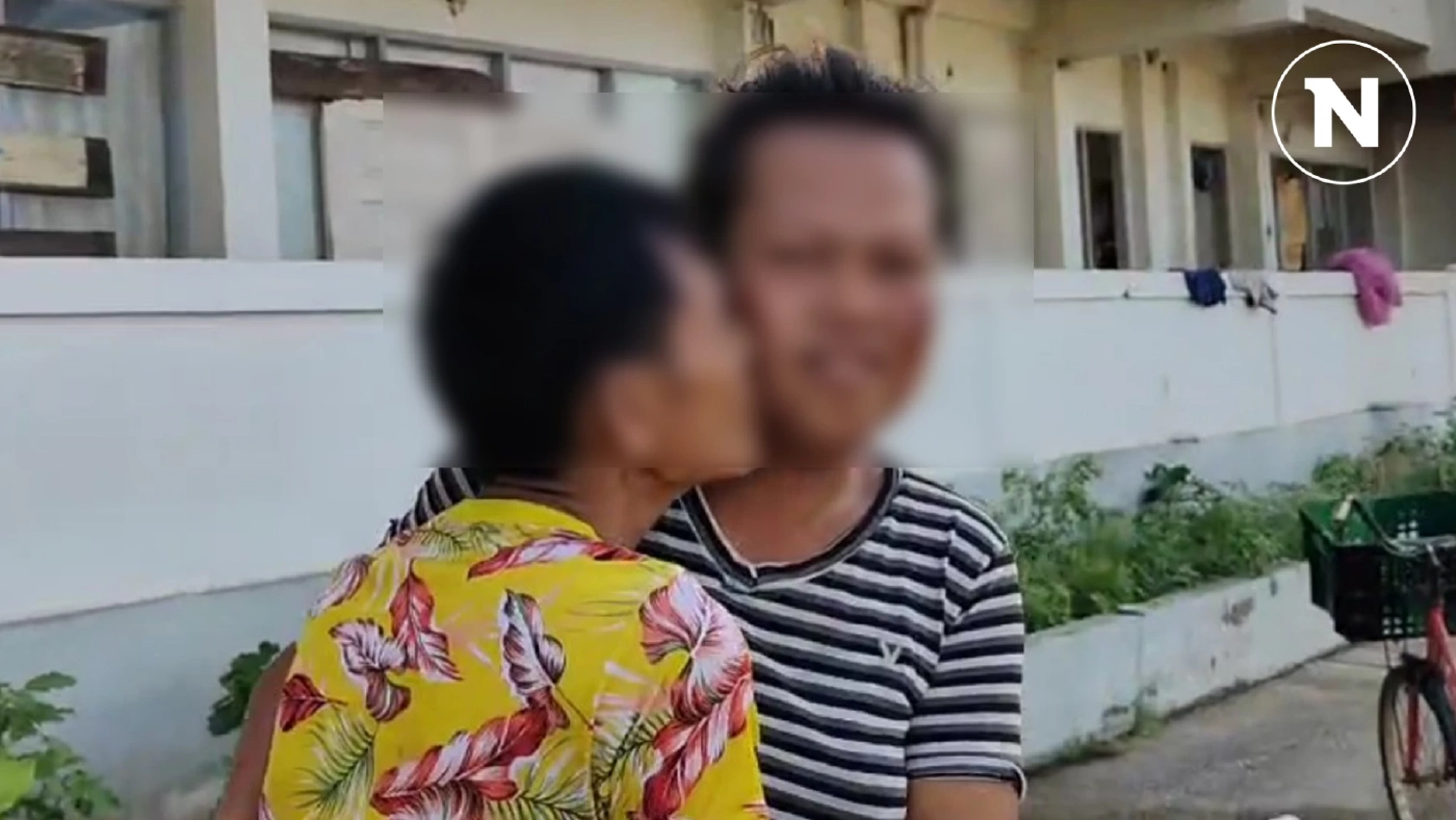 คู่รัก LGBTQ ทะเลาะกัดแก้มเมียเลือดอาบ สุดท้ายกราบเท้าขอโทษคืนดี