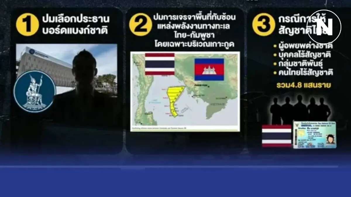 3 ชนวนร้อน รอวันปะทุ เขย่ารัฐบาล "แพทองธาร" ถอดรหัสพลาดถึงขั้นพัง 3 ชนวนร้อน รอวันปะทุ เขย่ารัฐบาล "แพทองธาร" ถอดรหัสพลาดถึงขั้นพัง