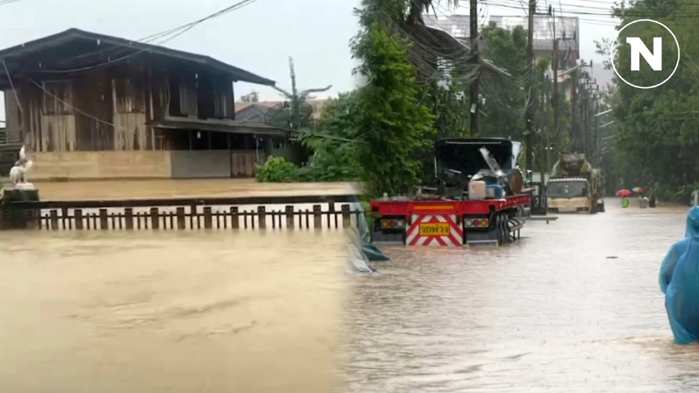 น้ำท่วมรอบนอกเมืองหาดใหญ่ หลังฝนตกต่อเนื่อง จนท.เร่งระบายน้ำ-ช่วยเหลือชาวบ้าน