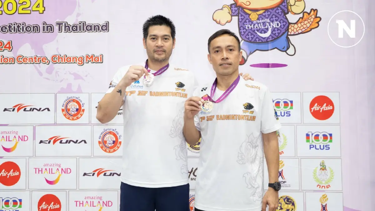 "ปิติ-นฤนาถ" ผงาดคว้าแชมป์แบดมินตันชายคู่ สวัสดี คัพ 2024 "ปิติ-นฤนาถ" ผงาดคว้าแชมป์แบดมินตันชายคู่ สวัสดี คัพ 2024