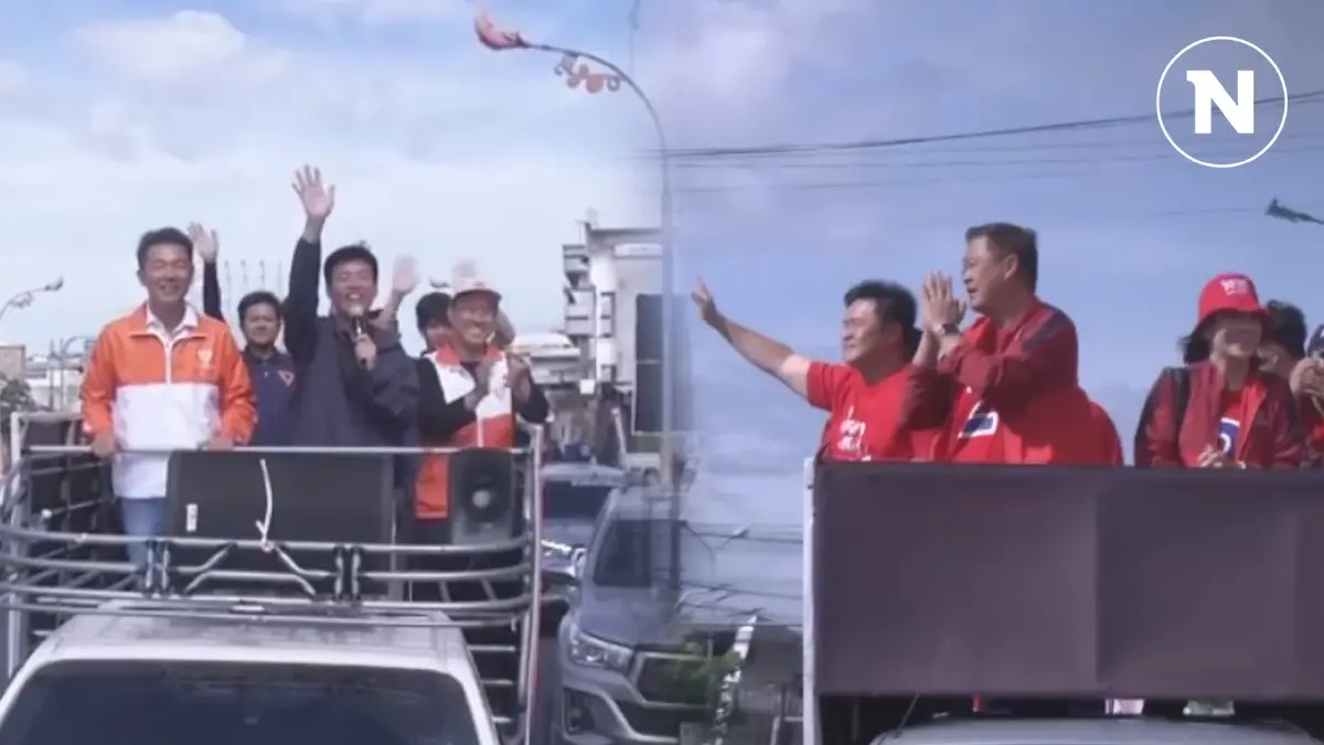 "ศราวุธ" ขึ้นรถแห่ขอบคุณชาวอุดรฯ เทคะแนนให้คว้าชัยนั่งเก้าอี้ นายก อบจ.