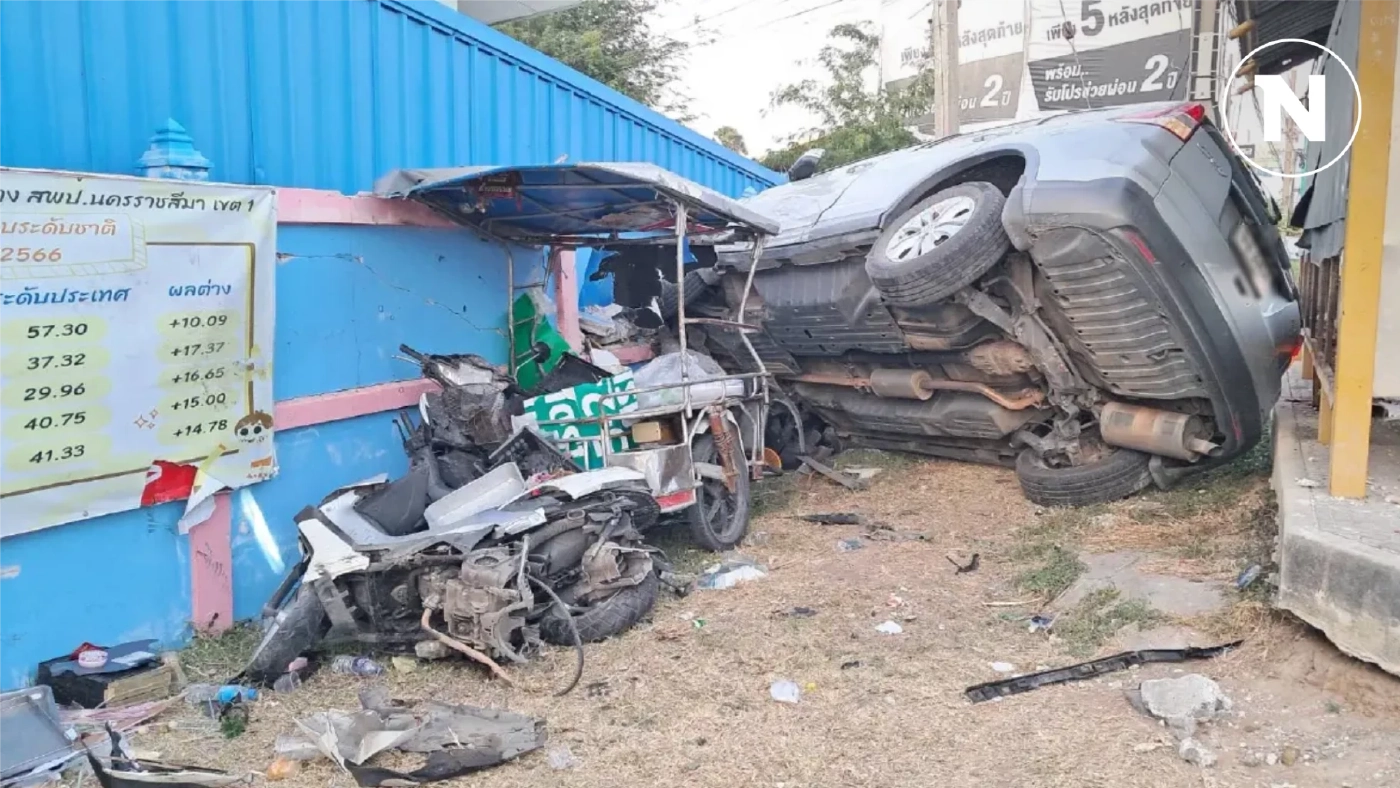 คนขับ CRV เมาซิ่งขยี้ ตร.หน้า รร.รอดคุกเฉย ศาลให้ประกันตัวแสนห้า