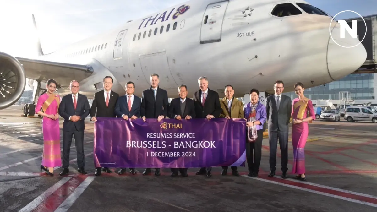 การบินไทยเปิดเส้นทางไป-กลับ กรุงเทพฯ - บรัสเซลส์