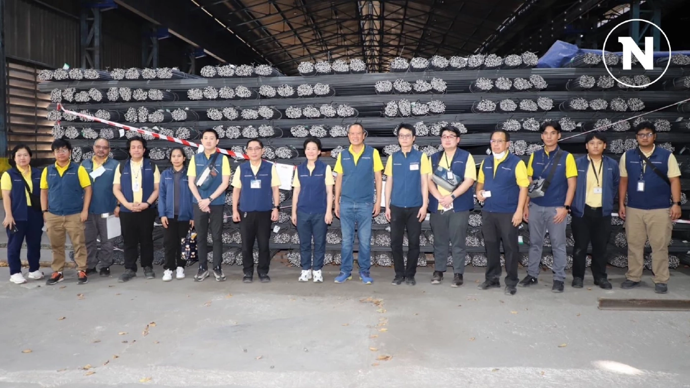 "เอกนัฏ" ล้างบาง "เหล็กเส้นไร้คุณภาพ" ยึดของกลางกว่า 200 ล้านบาท