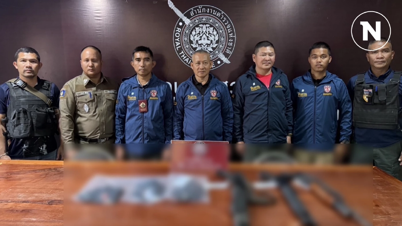 ตร.ประจันตคาม ค้นบ้าน คนใกล้ชิด "โกทร" ยึดอาวุธปืน 6 กระบอก