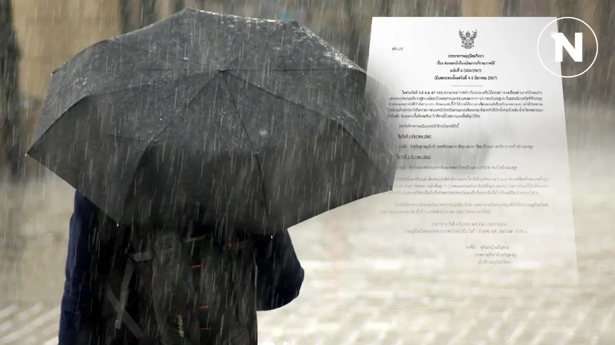 กรมอุตุฯ ประกาศเตือน พร้อมแจ้งพิกัดเสี่ยง "ฝนตกหนักถึงหนักมาก" ช่วงวันหยุด กรมอุตุฯ ประกาศเตือน พร้อมแจ้งพิกัดเสี่ยง "ฝนตกหนักถึงหนักมาก" ช่วงวันหยุด