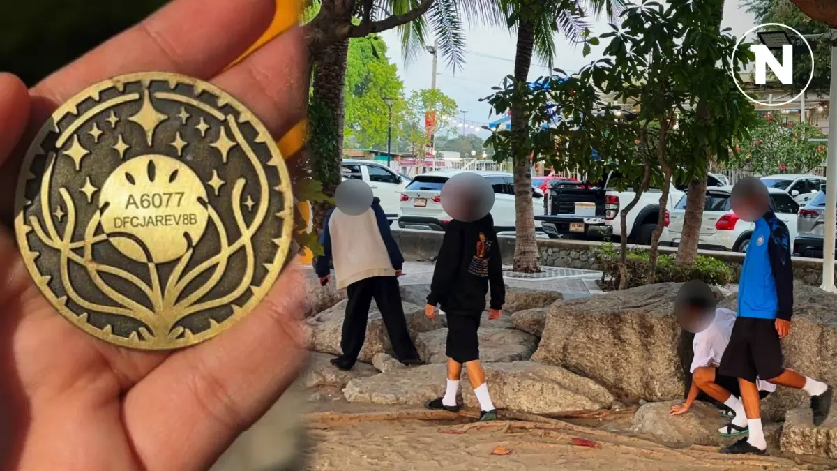 เหรียญ "Jagat" ทำวุ่นลามถึงชายหาดกระทิง ชลบุรี