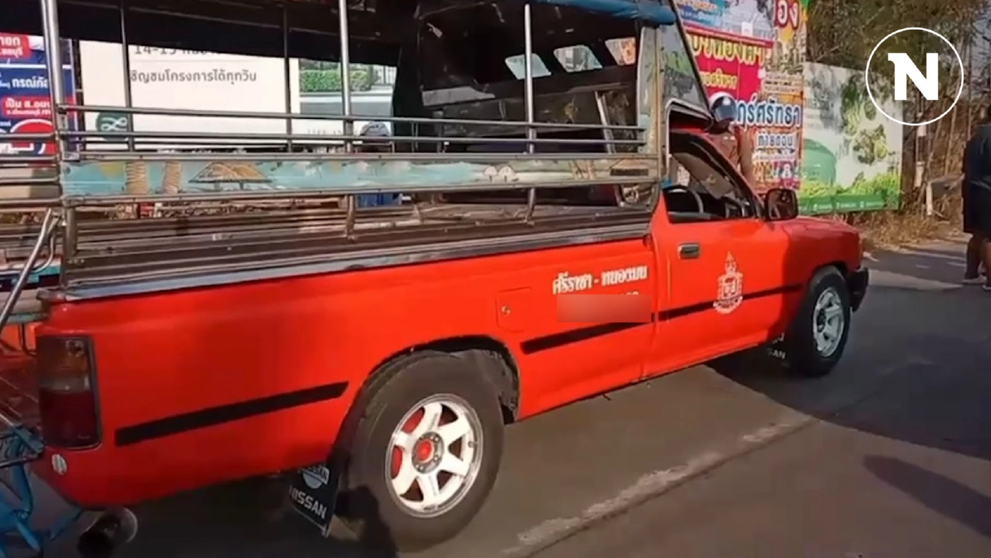 เดือด! โชเฟอร์สองแถวแดงชลบุรี เปิดศึกกลางถนน ก่อนขับรถพุ่งชนดับ 1