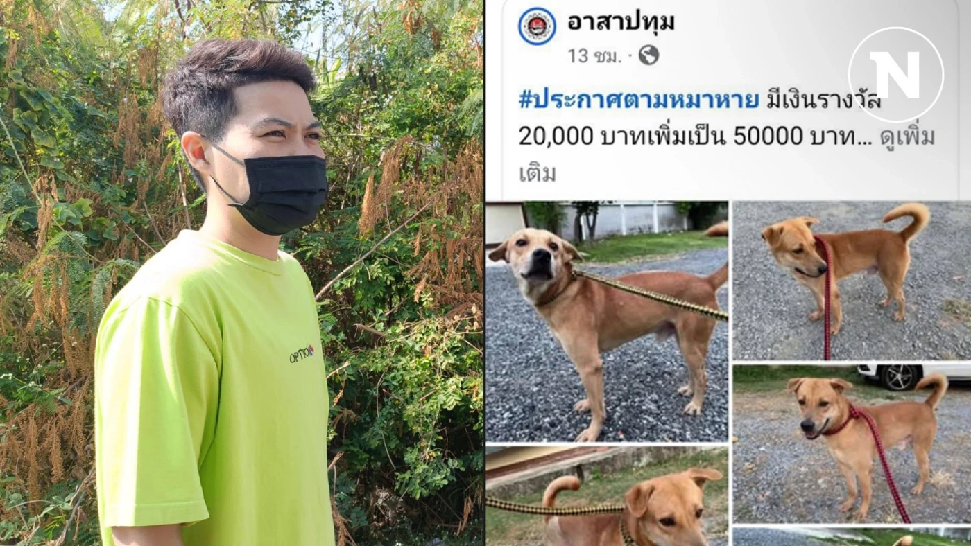 เจ้าของหมา อ้างเพจดัง แก้ไขเงินรางวัลโดยไม่ขออนุญาต