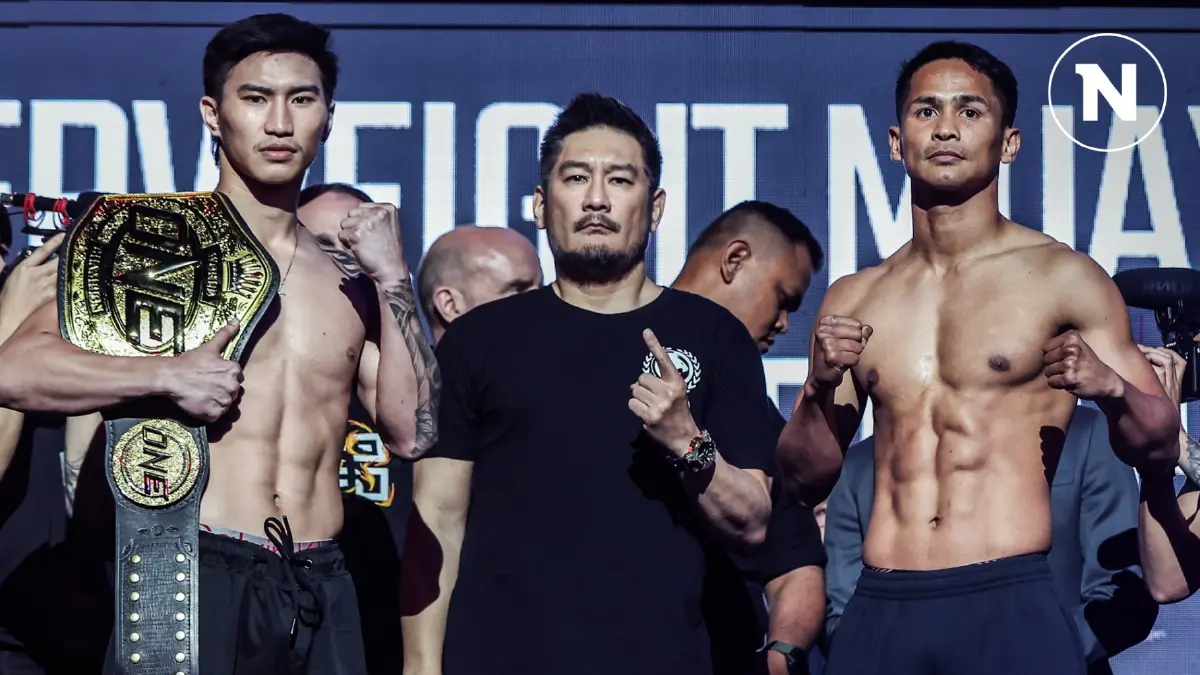 "ตะวันฉาย-ซุปเปอร์บอน" ผ่านตาชั่งพร้อมดวลหมัด ศึก ONE170 คืนนี้ "ตะวันฉาย-ซุปเปอร์บอน" ผ่านตาชั่งพร้อมดวลหมัด ศึก ONE170 คืนนี้