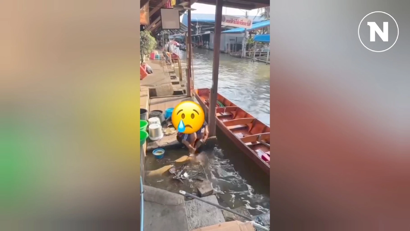 แจงแล้ว ปมคลิปสาว นั่งล้างจานในคลอง ตลาดน้ำดำเนินสะดวก แจงแล้ว ปมคลิปสาว นั่งล้างจานในคลอง ตลาดน้ำดำเนินสะดวก