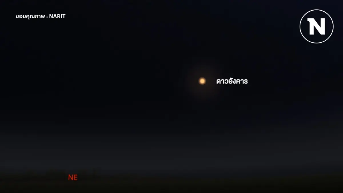 ชวนชม "ดาวอังคารอยู่ตรงข้ามดวงอาทิตย์" 16 ม.ค.นี้ สังเกตได้ด้วยตาเปล่า