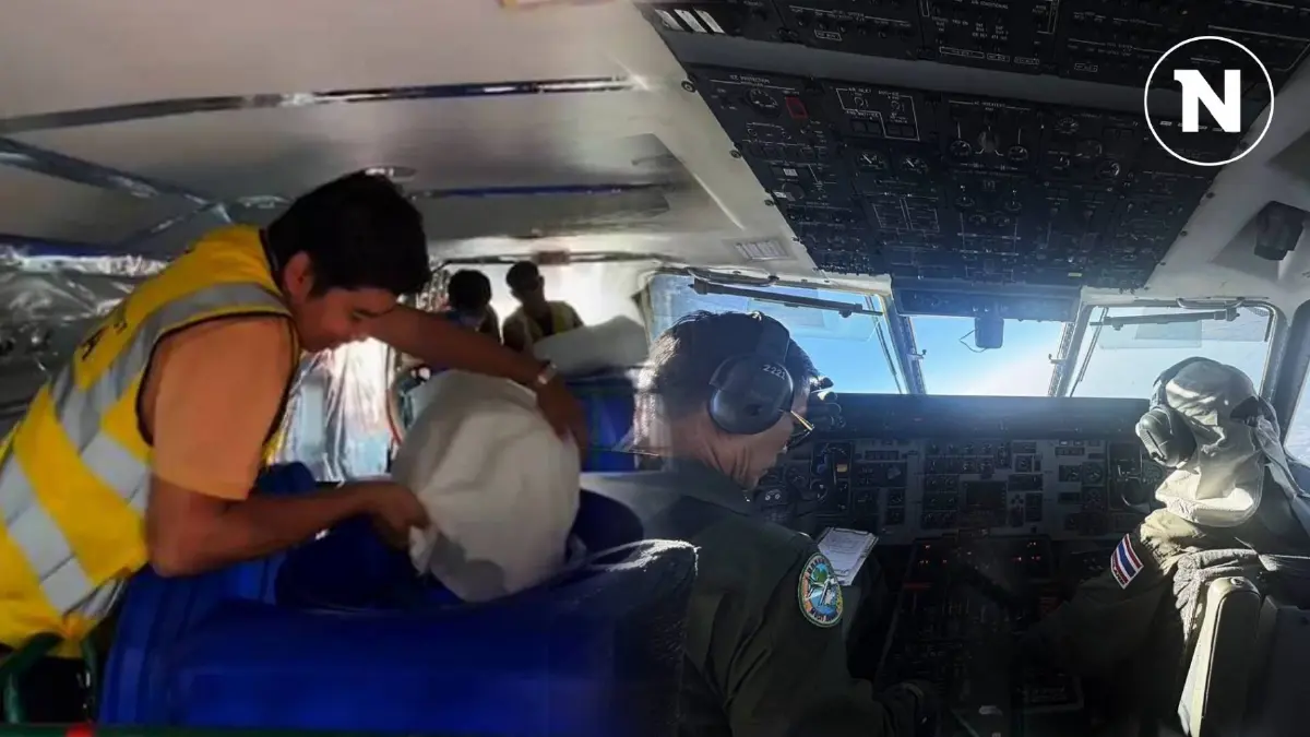 เจ้าหน้าที่ฝนหลวงบินโปรยน้ำ ลดหมอกควัน-ฝุ่น PM 2.5 "พิษณุโลก-สุโขทัย"