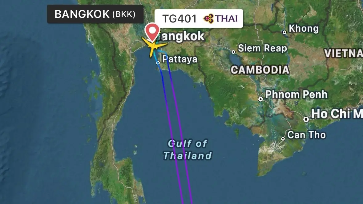 ”การบินไทย“ แจงเหตุเที่ยวบิน กรุงเทพ-สิงคโปร์ บินวนกลับ