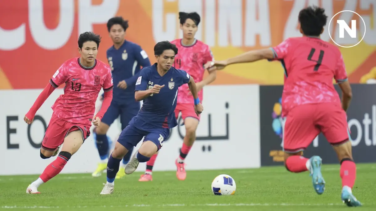 "ทีมชาติไทย U20" พ่าย เกาหลีใต้ 1-4 ศึกชิงแชมป์เอเชียนัด 2