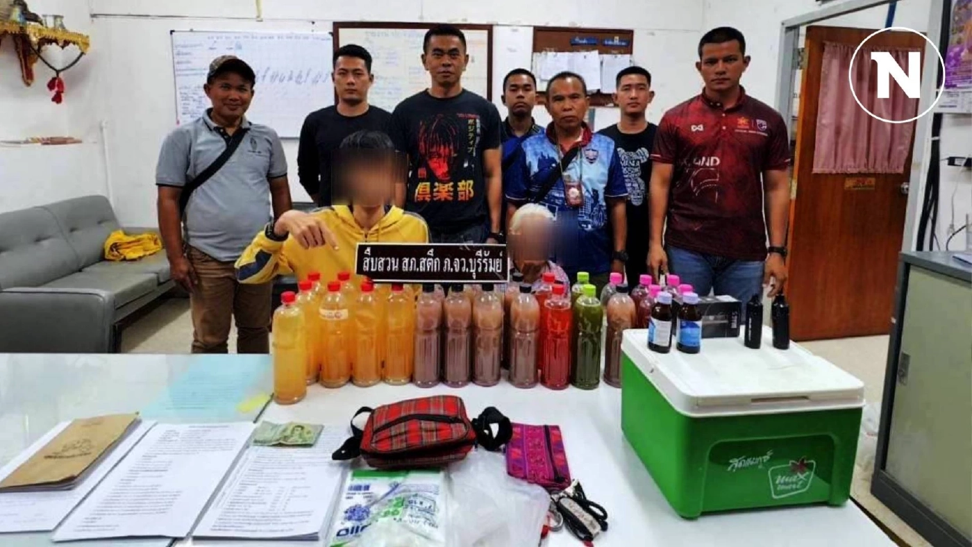 ช็อก! รวบ "ยายหลาน" ขาย "บุหรี่ไฟฟ้า-น้ำกระท่อม" ตรงข้าม รร.