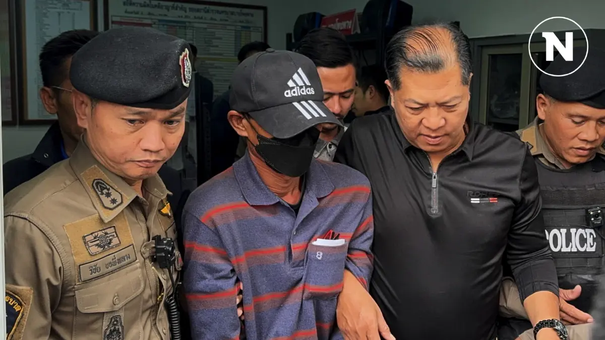 คุมตัว "ไอ้เพลิน" มือเผาพ่อค้าแตงโม" มาดำเนินคดีที่ สน. บางโพงพาง